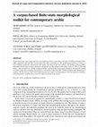 Research paper thumbnail of A corpus-based finite-state morphological toolkit for contemporary arabic