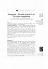 Research paper thumbnail of Corporate LinkedIn Practices of Eurozone Companies