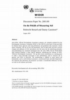 Research paper thumbnail of On the Pitfalls of Measuring Aid