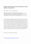 Research paper thumbnail of Reduction of phonon lifetimes and thermal conductivity of a carbon nanotube on amorphous silica