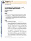 Research paper thumbnail of Understanding the role of numeracy in health: proposed theoretical framework and practical insights