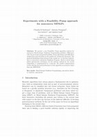 Research paper thumbnail of Experiments With a Feasibility Pump Approach for Nonconvex MINLPs