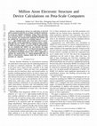 Research paper thumbnail of Million atom electronic structure and device calculations on peta-scale computers