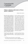 Research paper thumbnail of GÓMEZ, R (2008) Políticas e industrias audiovisuales en México: apuntes y diagnóstico. Comunicación y Sociedad.  10, pp.  191-223.