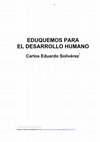 Research paper thumbnail of Eduquemos para el desarrollo humano