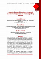 Research paper thumbnail of Graphic Design Education: A Revised Assessment Approach to Encourage Deep Learning