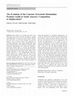 Research paper thumbnail of The Evolution of the Cenozoic Terrestrial Mammalian Predator Guild in South America: Competition or Replacement?