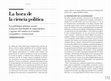 Research paper thumbnail of "La hora de la Ciencia Política", Claves de Razón Práctica, 2013