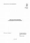 Research paper thumbnail of Wat is de rol van de verwoording in de genealogie van de psychoanalyse