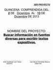 Research paper thumbnail of 3ER PROYECTO