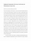 Research paper thumbnail of Enlightenment Fundamentalism: Zafer Şenocak, Navid Kermani, and Multiculturalism in Germany Today