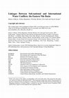 Research paper thumbnail of Linkages Between Sub-national and International Water Conflicts: the Eastern Nile Basin