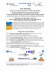 Research paper thumbnail of Time Schedule Book Launch Event during the 7 th IHDP Open Meeting