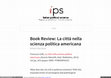 Research paper thumbnail of La città nella Scienza Politica Americana __Book Review in Italian political science.com