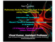 Research paper thumbnail of Pulmonary Nodules Diagonosis from X-ray Imaging using Image Processing