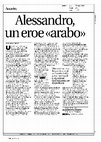 Research paper thumbnail of Alessandro Magno. Eroe arabo del Medioevo