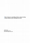 Research paper thumbnail of State and Preventing Armed Conflict in the Contemporary World. 