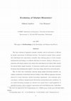 Research paper thumbnail of Evolution of Market Heuristics