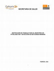 Research paper thumbnail of SECRETARIA DE SALUD INSTRUCCIÓN DE TRABAJO PARA EL MUESTREO DE FITOPLANCTON Y DETECCIÓN DE BIOTOXINAS MARINAS