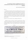 Research paper thumbnail of La sociedad católica de Medellín contra la exhibición de La Dolce Vita: crónica de una batalla perdida