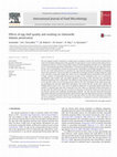 Research paper thumbnail of Effects of egg shell quality and washing on Salmonella Infantis penetration