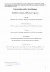 Research paper thumbnail of Conversations with a virtual human: Synthetic emotions and human responses