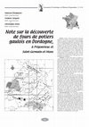 Research paper thumbnail of Note sur la découverte de fours de potiers gaulois en Dordogne, à Prigonrieux et Saint-Germain-et-Mons