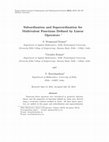 Research paper thumbnail of Subordination and Superordination for Multivalent Functions Defined by Linear Operators