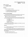 Research paper thumbnail of LTS Module English 1 Grammar Verbs