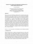 Research paper thumbnail of TOXICITY OF LINEAR ALKYLBENZENE SULPHONATE TO LEMNA MINOR GROWTH TEST