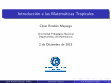 Research paper thumbnail of Presentación matemática tropical