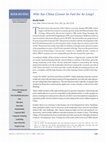 Research paper thumbnail of Book Review " Why has China grown so fast for so long ?" 