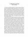 Research paper thumbnail of LA BIBLIOTECA DE BABEL