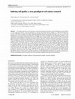 Research paper thumbnail of Indexing soil quality: a new paradigm in soil science research