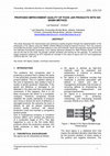 Research paper thumbnail of PROPOSED IMPROVEMENT QUALITY OF FOOD JAR PRODUCTS WITH SIX SIGMA METHOD