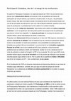 Research paper thumbnail of Participació Ciutadana, des de i al marge de les institucions.