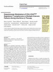 Research paper thumbnail of Dopaminergic modulation of CD4+CD25(high) regulatory T lymphocytes in multiple sclerosis patients during interferon-β therapy