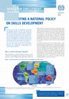 Research paper thumbnail of Policy brief: Formulating a national policy on skills development