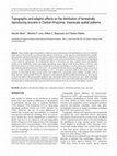 Research paper thumbnail of Topographic and edaphic effects on the distribution of terrestrially reproducing anurans in Central Amazonia: mesoscale spatial patterns