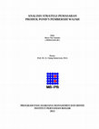 Research paper thumbnail of ANALISIS STRATEGI PEMASARAN PRODUK POND'S PEMBERSIH WAJAH PROGRAM PASCASARJANA MANAJEMEN DAN BISNIS INSTITUT PERTANIAN BOGOR 2012