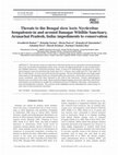 Research paper thumbnail of Threats to the Bengal slow loris Nycticebus bengalensis in and around Itanagar Wildlife Sanctuary, Arunachal Pradesh, India: impediments to conservation