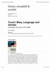 Research paper thumbnail of Mary Talbot, Language and Gender