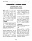 Research paper thumbnail of A Comparative Study of Cryptographic Algorithms