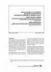 Research paper thumbnail of Analizando la compra de marcas privadas: Evidencia empiríca desde Chile