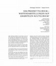 Research paper thumbnail of Das Projekt Tilurium - Waffendarstellungen auf Grabstelen aus Tilurium