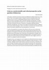 Research paper thumbnail of Crisis as a social-scientific and critical perspective on the question of democracy