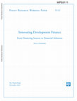 Research paper thumbnail of Innovating development finance - from financing sources to financial solutions