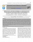 Research paper thumbnail of  BIOACTIVITY AND PHYTOCHEMICAL CONSTITUENTS OF MARINE BROWN SEAWEED (PADINA TETRASTROMATICA) EXTRACT FROM VARIOUS ORGANIC SOLVENTS