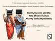 Research paper thumbnail of Posthumanism and the Role of Non-Human Alterity in the Humanities