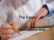 Research paper thumbnail of The correct way for writing an essey